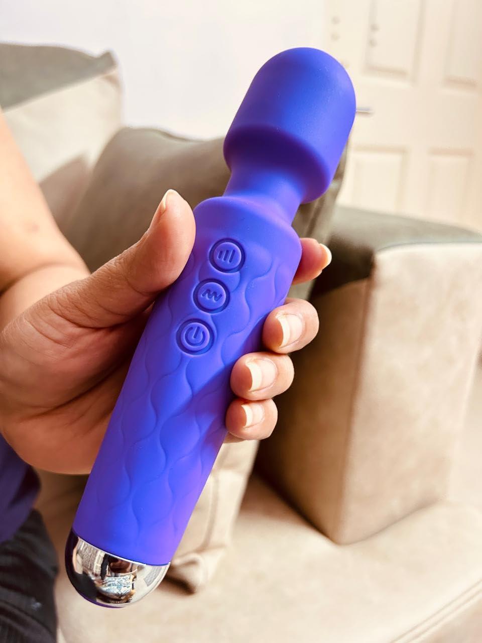 Beyond Touch Beyond Touch Mini Magic Full Body Massager for Stress & Pain Relief | Compact & Waterproof | 5 Speed Modes | Relaxation | Travel & Skin Friendly | Stress & Pain Relief - Multicolor