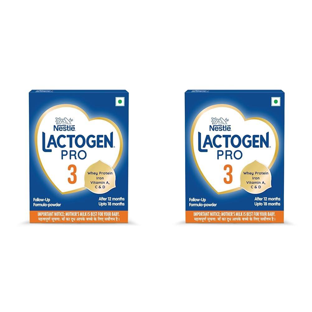 Lactogen Lactogen Infant Nestle Pro 3, Follow-Up Formula With Iron, Whey Protein And Vitamins, After 12 Months Up To 18 Months, Bag-In-Box Pack, 400G (Pack Of 2), Powder