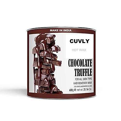 CUVLY CUVLY® Waxing Kit Combo (Wax Heater + Chocolate Wax (600 gm) + Gold Wax (600 gm) + Wax Strips (70) + Wax Spatula + Sponge)