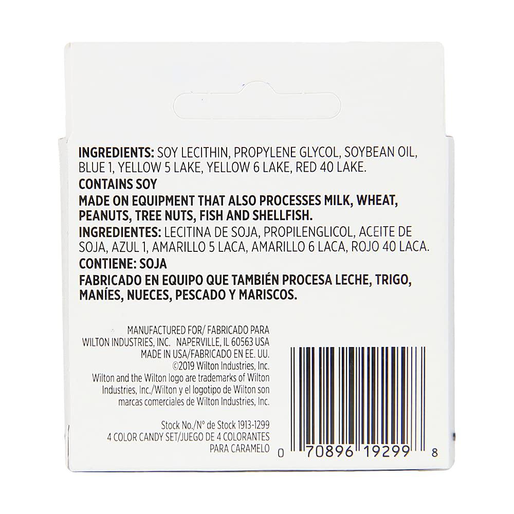 Wilton Wilton Primary Candy Color Set (7 g X 4 Bottles X 1 Set)