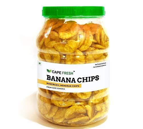 cape fresh Cape Fresh Nagercoil Nendran Banana Chips 500g | Salt and Black Pepper |Natural Kanyakumari Snack