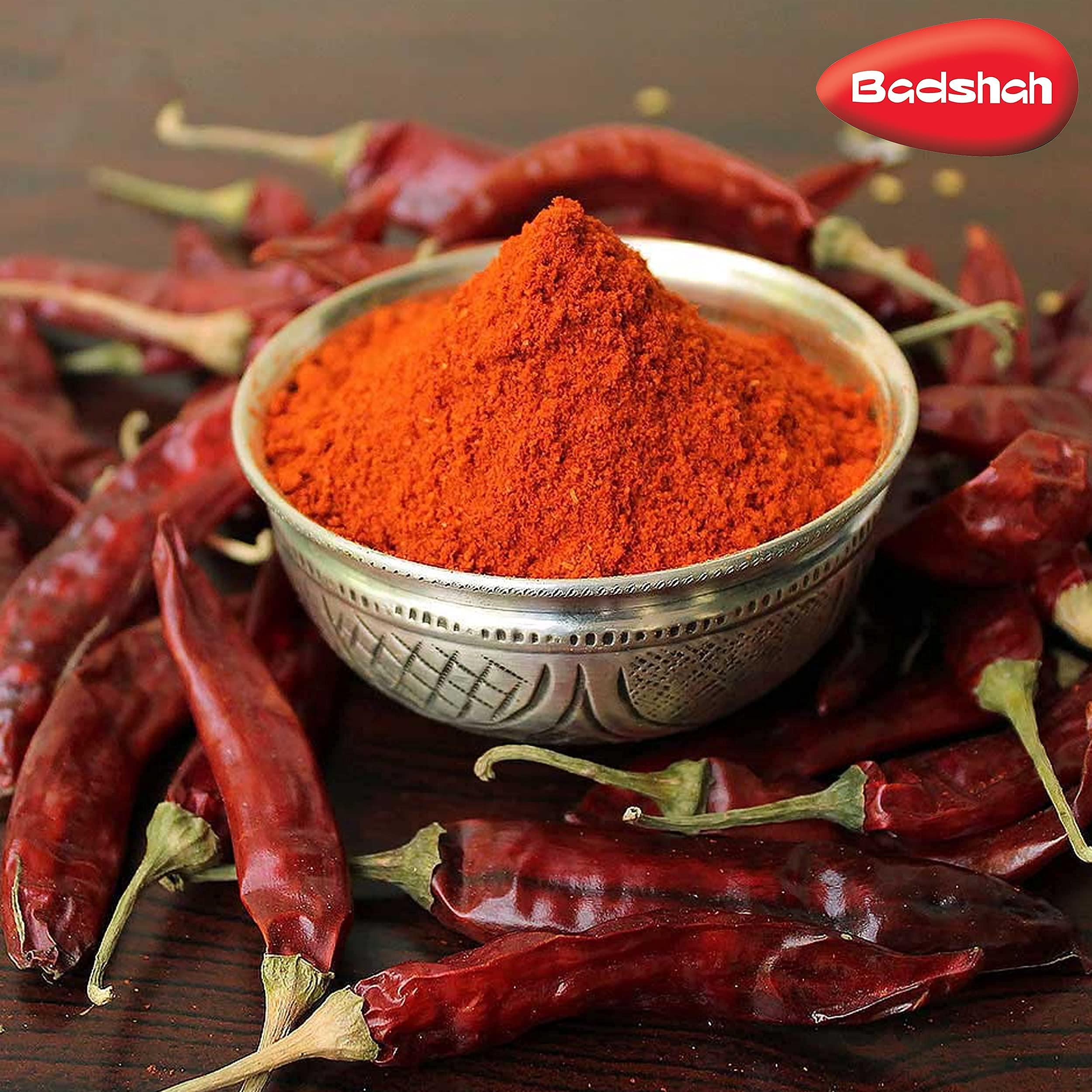 Badshah Badshah Red Chilli Powder - 200g (Pack of 2, 100gx2) | Unique Blend of Spices for Earthy Aroma & Rich Taste | Spice for Regional & Traditional Recipes