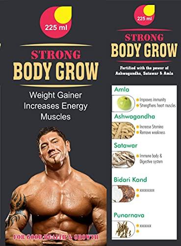 Afflatus Afflatus Herbal Strong Body Grow Tonic || Appetite Booster || Weight Gain & Body Growth Formula- (2 x 225ml)