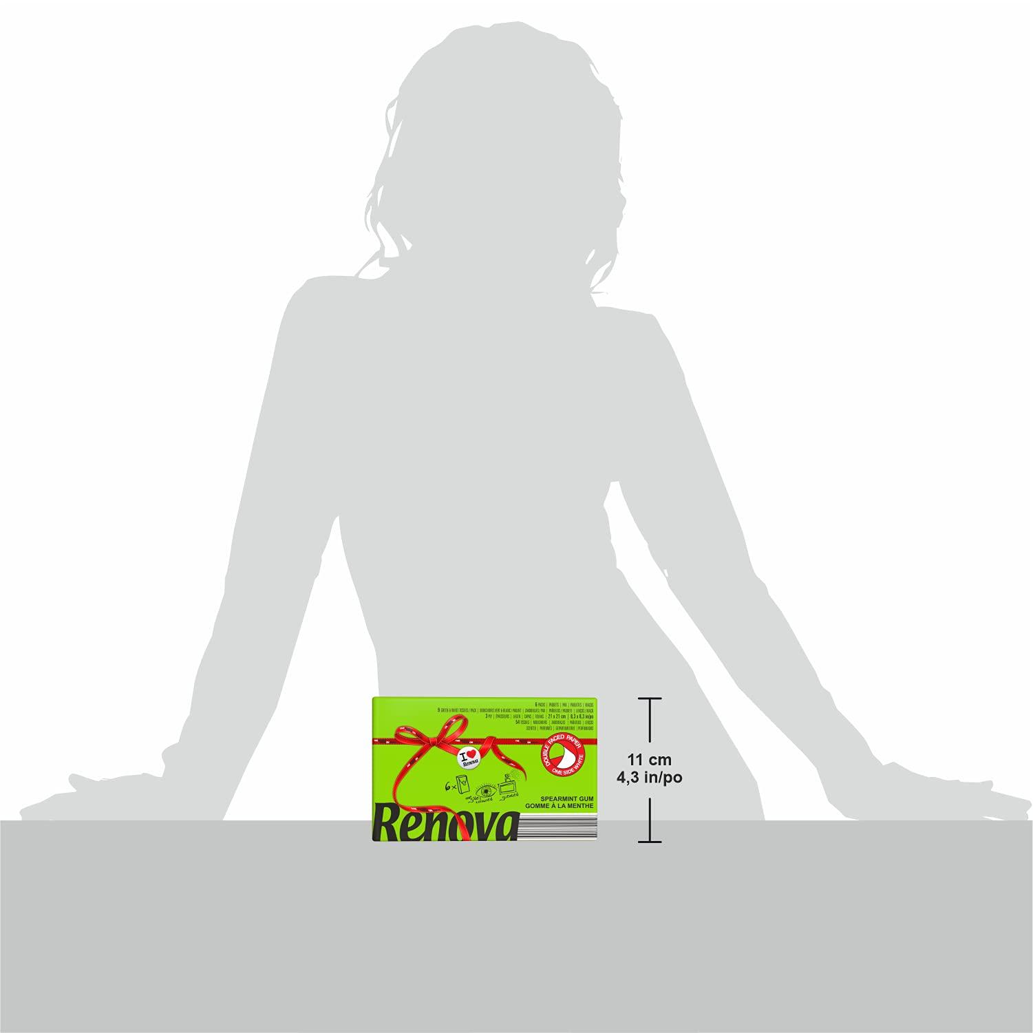 Renova Renova Pocket Tissues - Green , 3 Ply , Double Faced , Fresh Green Spearmint Scented , First Time In INDIA.