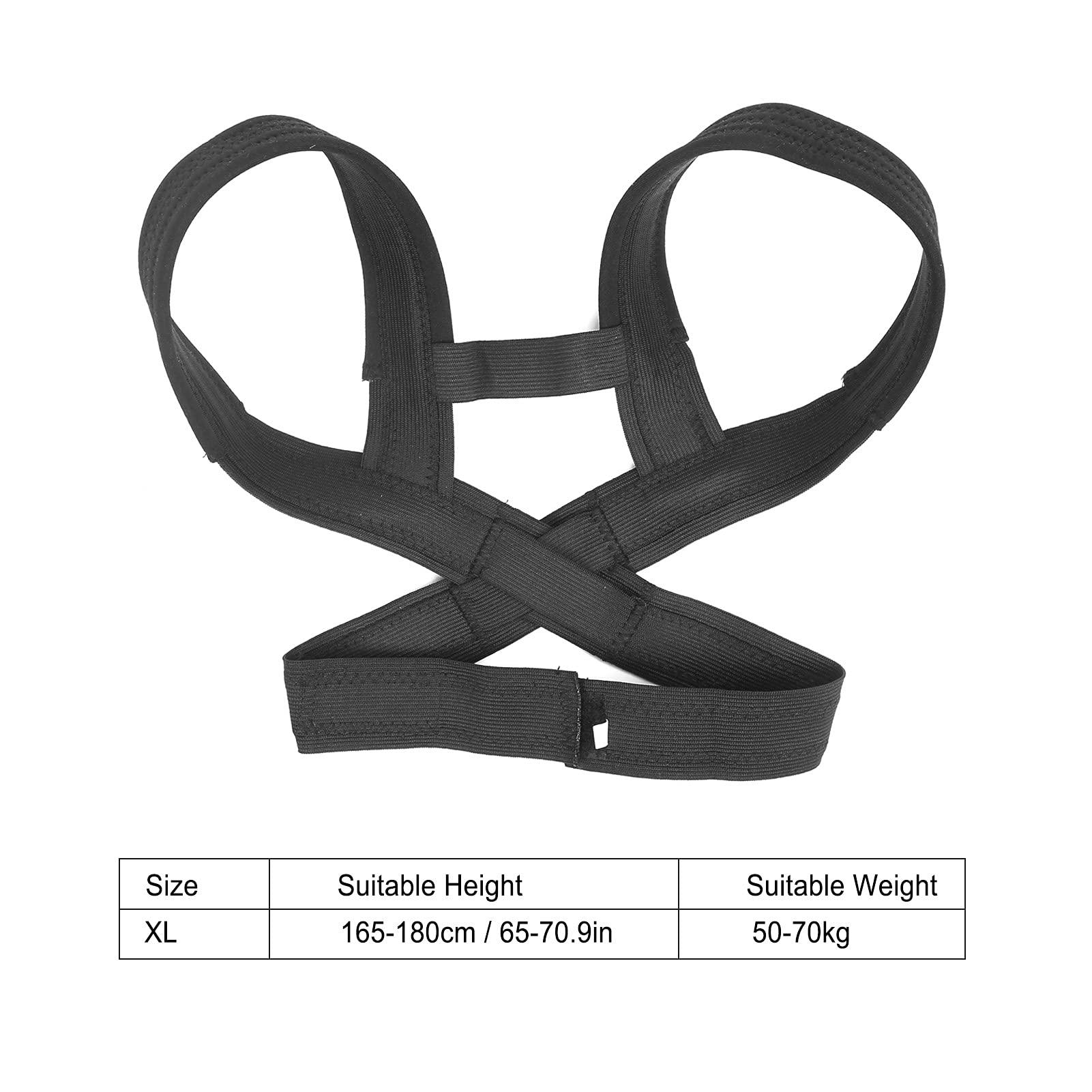 Meiyya Men Posture Corrector, Light Weight Super Elasticity Durable Back Brace for Posture Correction for Men for Women(XL)