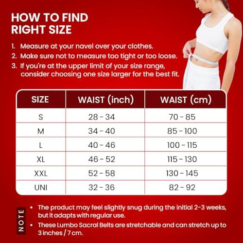 Dr Ortho Dr. Ortho Lumbo Sacral Support Belt For Muscle Relaxation(Waist & Back Support Belt)-For Men & Women, Cotton Fabric , Muscle(Xtra Large(115Cm-130Cm))