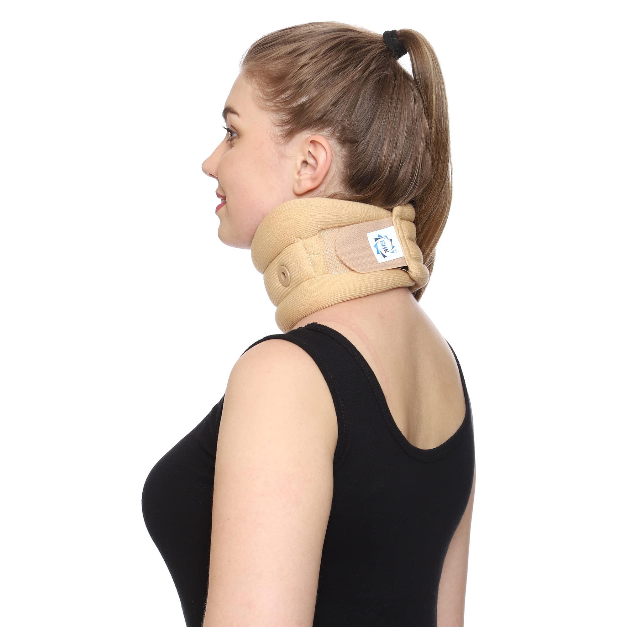 GHK GHK H15 Cervical Collar Soft for Neck Support, Small Unisex Skin Colour