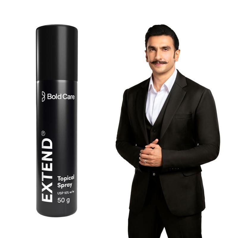 Bold Care Bold Care EXTEND Non-Transferable Spray for Men (Pack of 1) - 50 ml + Bold Care Ultra Thin Long Last Condoms (Pack of 1)