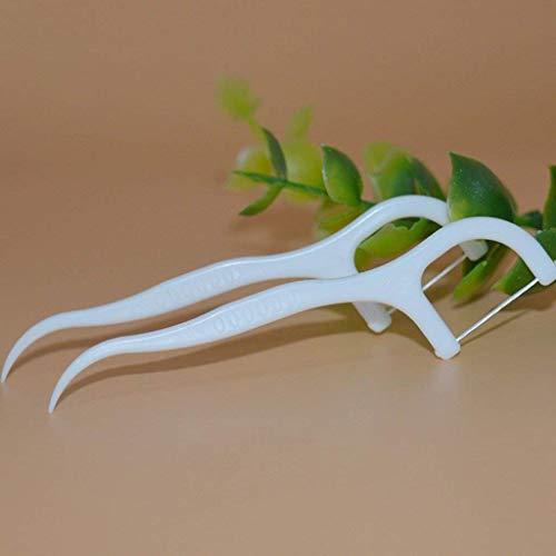 SVS ONLINE SVS ONLINE ToothPick Plastic Tooth Cleaning Stick Dental Floss Teeth Cleaner With Handle For Fresh Breath and Healthy Gums (Pack of 120 pc)