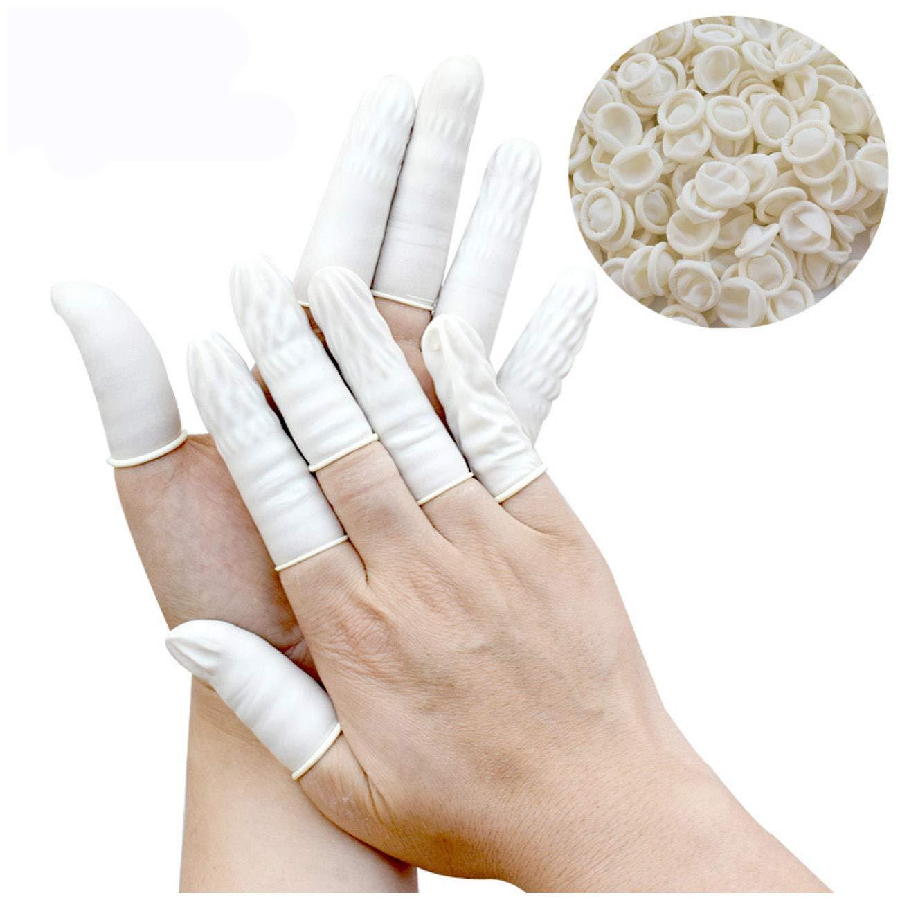 Skreened Skreened Disposable Finger cots Pack of 50-Anti Static,and Durable Rubber fingertips Protectors for Cleaning,Repairing and Painting,Electronic Repair,Handmade