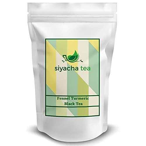 Siyacha Tea Siyacha Tea Fennel Turmeric Black Tea|1 KG|Pure Assam CTC Black Tea, Fennel, Turmeric,Cardamom,Ginger Blend|Loose Leaf Chai Patti|100% Pure Spice Mix|Herbal Wellness Range|Beverage Makes 500 Cups