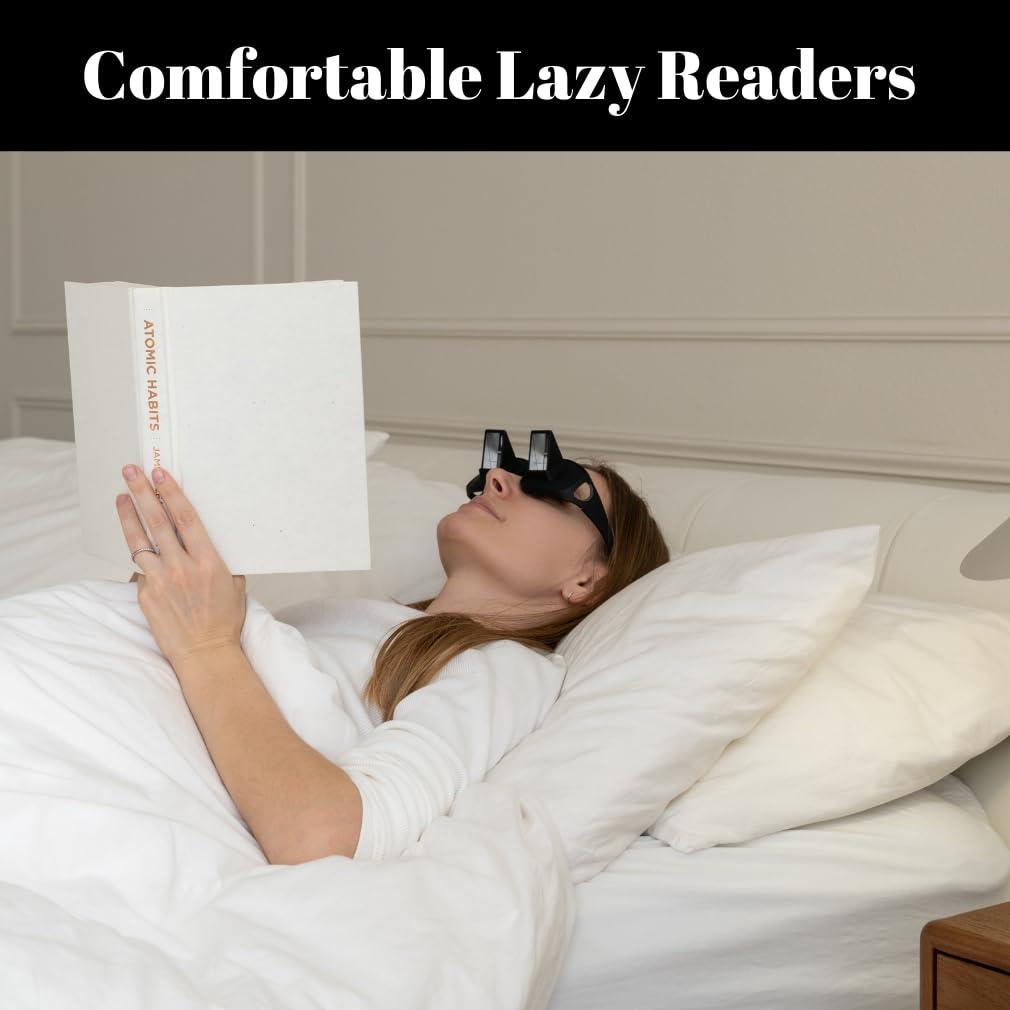 Evelots Evelots Evelots Prism Bed Specs Laying In TV Book Reading Glasses Eyeglasses Spectacles