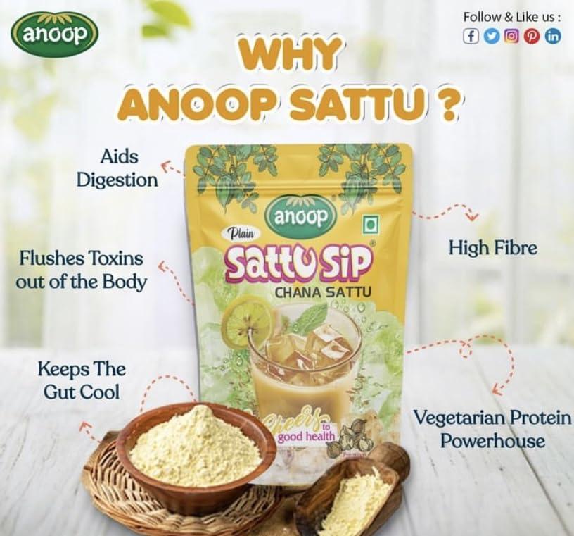 Anoop Anoop Sattu (Channa Sattu Sip) (500gms*4) Pack of 4 (2kg)