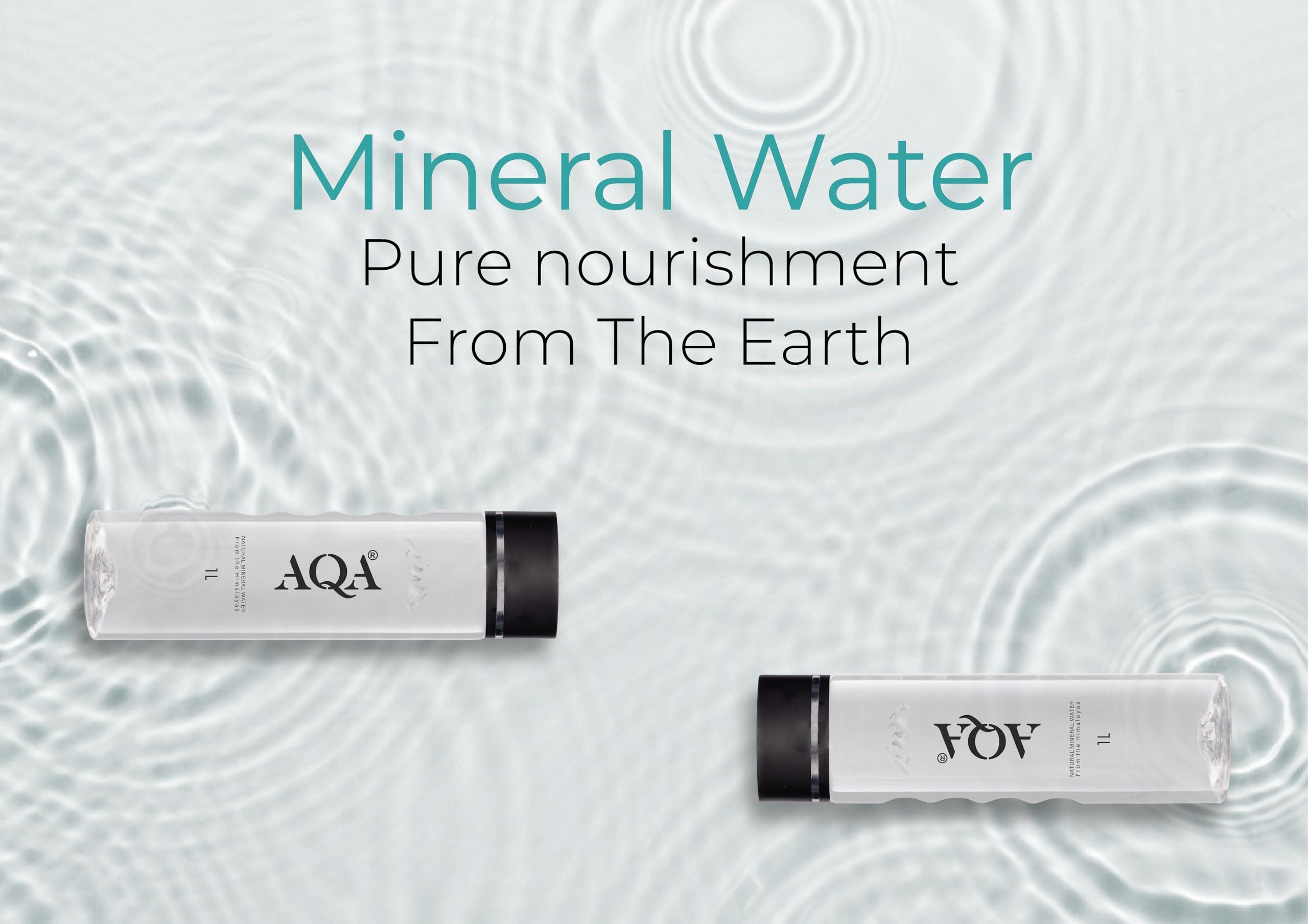 VARAHI VARAHI AQA Natural Mountain Water |1 ltr - 12 bottles | Natural Mineral Water from The Himalayas