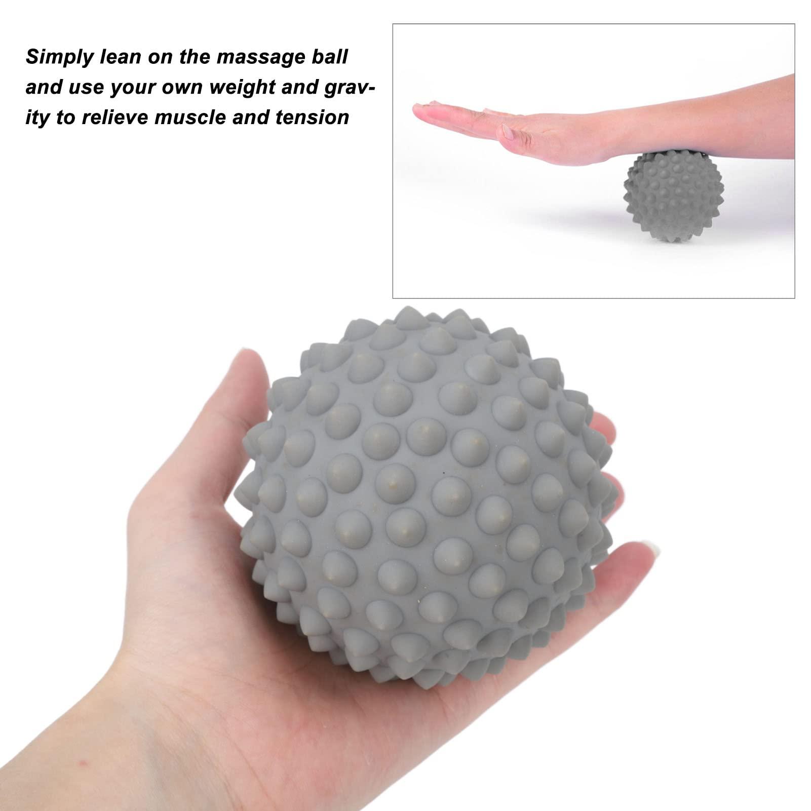 CURLEE Foot Massage Spiky Balls, Multipurpose Muscle Recovery Trigger Point Foot Myofascial Balls for Foot