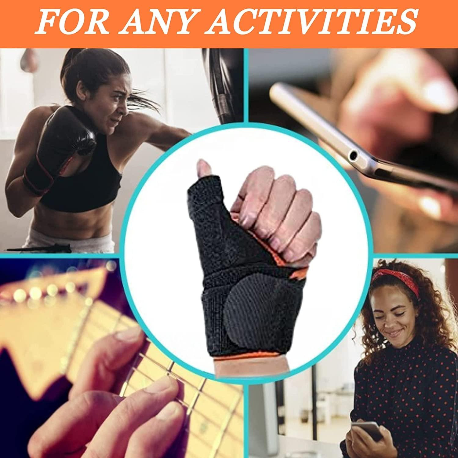 LEXOTHO LEXOTHO thumb wrist support for pain relief carpal tunnel splint for men women fracture belt right and left hand adjustable wrist band for gym (1-pc)