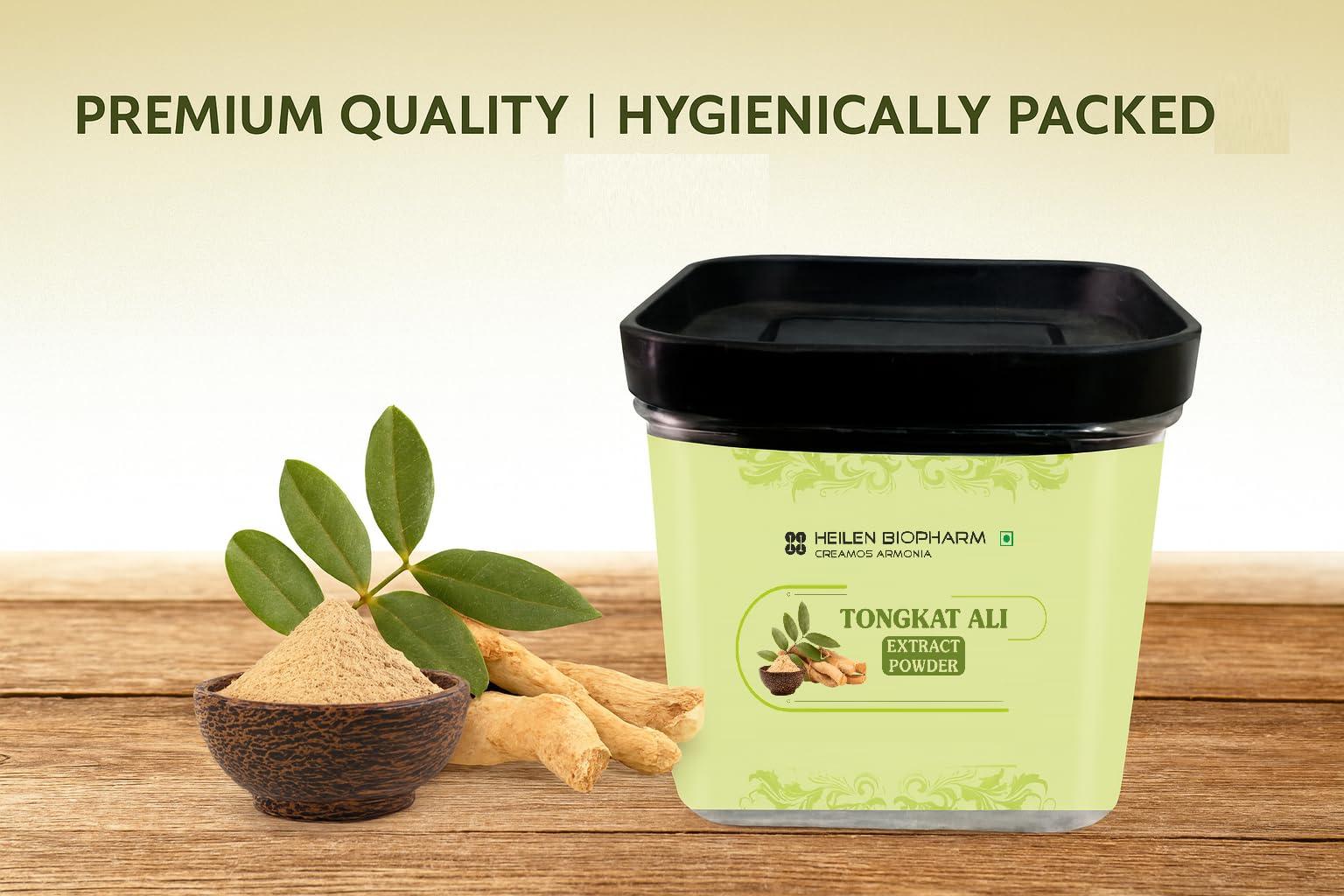 HEILEN BIOPHARM Heilen Biopharm Long Jack Tongkat Ali Root Extract Powder 100:1 TestoPump with 5% Active Eurycomanone For Stamina & Energy Boost - 50 g