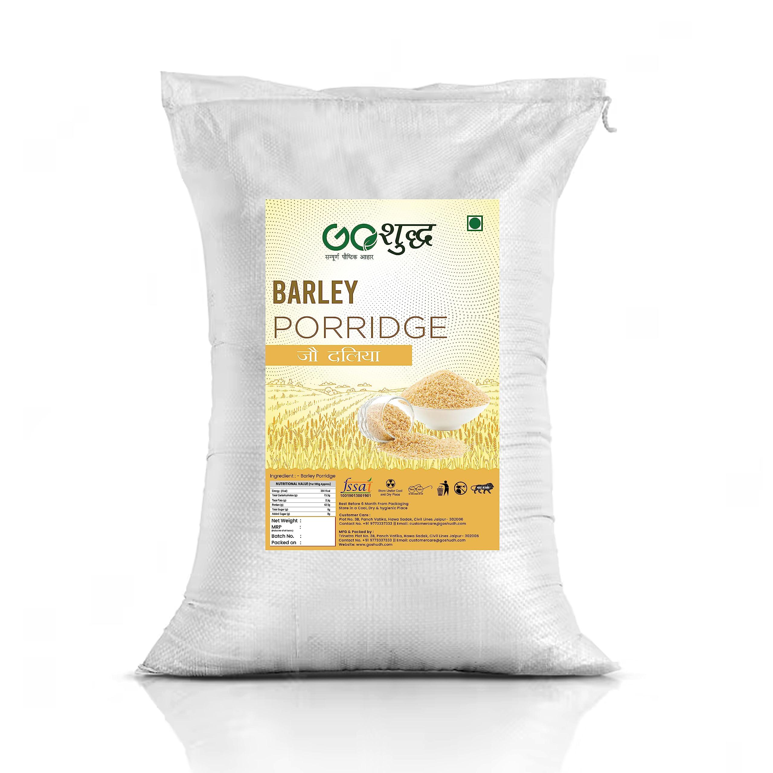 Goshudh-FREEDOM FROM ADULTERATION Goshudh Jau Daliya/Barley Porridge 3 kg Packing