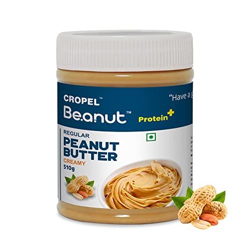 Beanut Beanut Peanut Butter Creamy is a Smart Choice From Real Roasted Pressed Protein, Non GMO, Gluten Free, Vegan And Cholesterol Free Gym, Exercise Daily Energetic-(510g - Pack of 1)