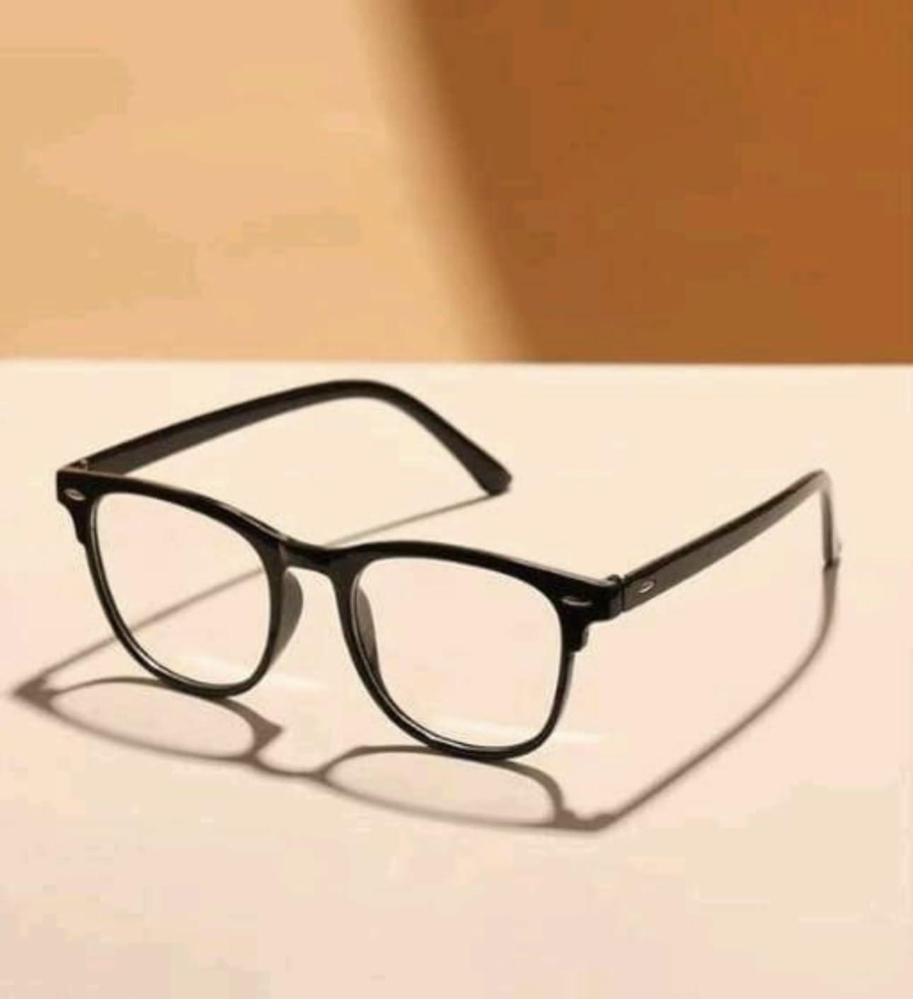 IFLASH IFLASH Zero Power Light Weight Computer Readers Blue Light Blocking Eye Glasses Men Women | Anti Glare UV Blu Ray light Filter Cut Reflection Protection Lens TR90 Frames (Black)