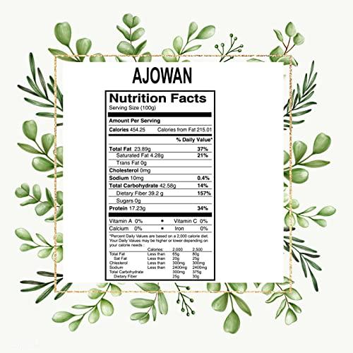 Classic Harvest Classic Harvest Ajwain Seeds / Carom Seeds / Ajamoda/ Ajowan / Bishop Seeds 1600g ( Pack Of 4, 400g Each )