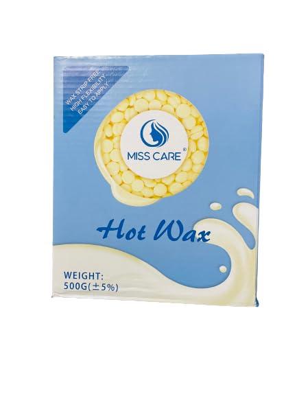 Miss Care Miss Care 500GM HOT BEAN WAX (STRIPLESS) HAIR ROMVER FOR BODY WAXING, HOME,BEAUTY,SALON USE Wax