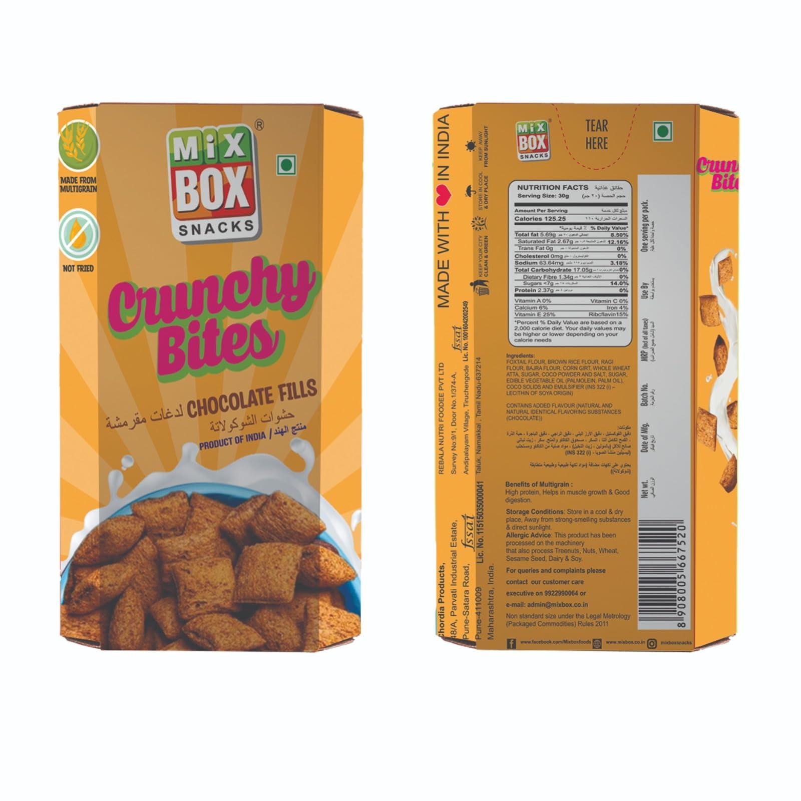 MiXBOX Pravin Mix Box Crunchy bites Chocolate flavour For kids (Pack of 3)