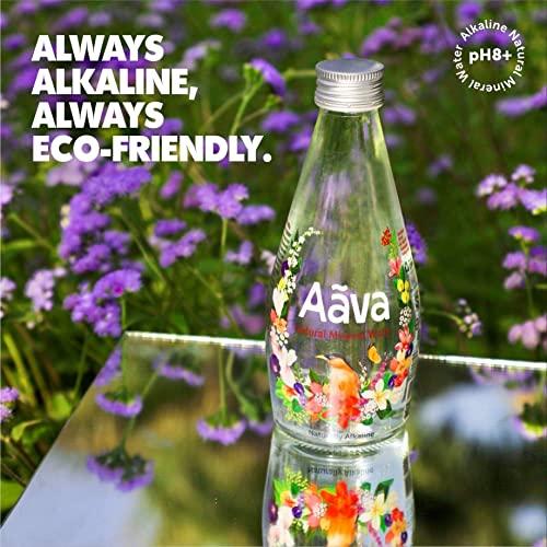 AAVA Aava Natural Mineral Water 250 ml Glass Bottle (Naturally Alkaline ; Origin Aravalli Range; pH 8+; Natural Fortified with Calcium and Magnesium) (Pack of 2)