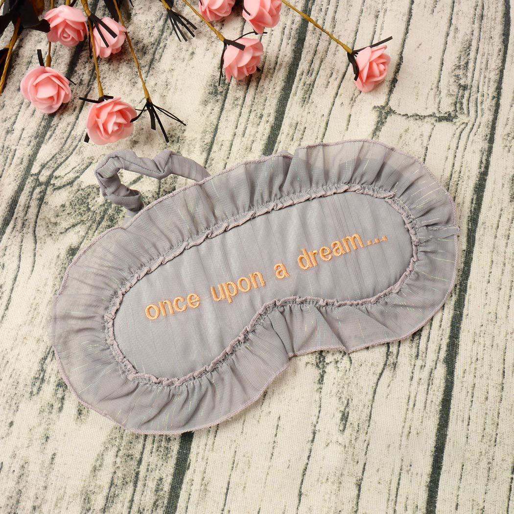 Fascigirl Fascigirl Sleeping Mask Eye Mask Lace Letter Decor Sleeping Eye Cover Blindfold Eyeshade