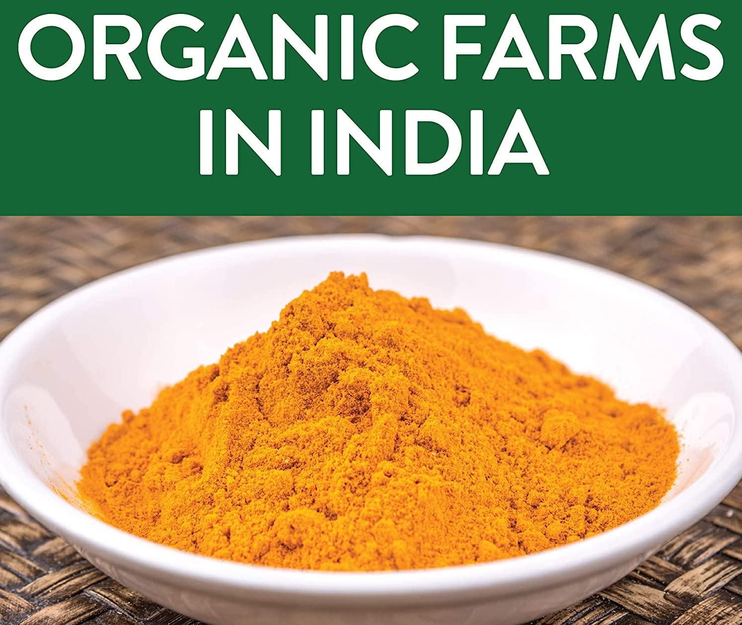 Malowal Malowal? Turmeric Powder Organic Pure Hand Pounded Haldi Powder Gluten Free Indian Spice High Curcumin Content - 450g (Pack of 1))