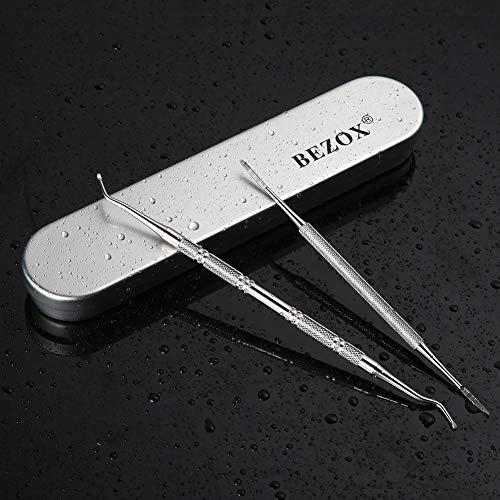 BEZOX Ingrown Toenail Lifter & File: Bezox Ingrown Toenail Lifter And File Set - Podiatrist Preferred Ingrown Toenail Treatment Tool - Surgical Grade Stainless Steel