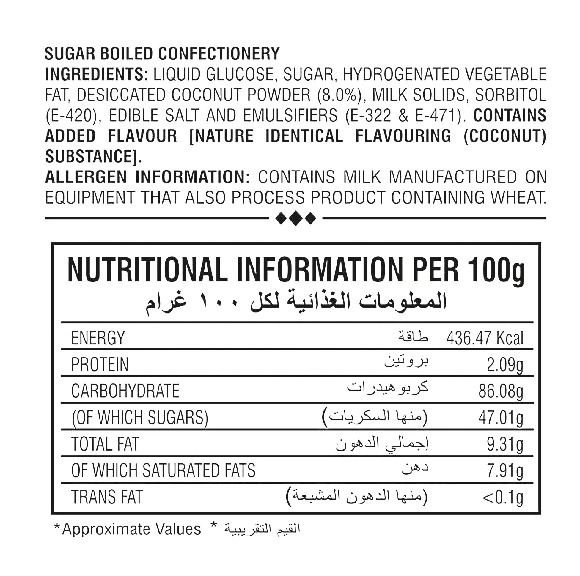 Mulberry Mulberry CN Joy Coconut Toffee 650g | Delicious Individually Wrapped Coconut Flavor Toffees | Birthday Toffee Pack/Gift Pack | 650 gms