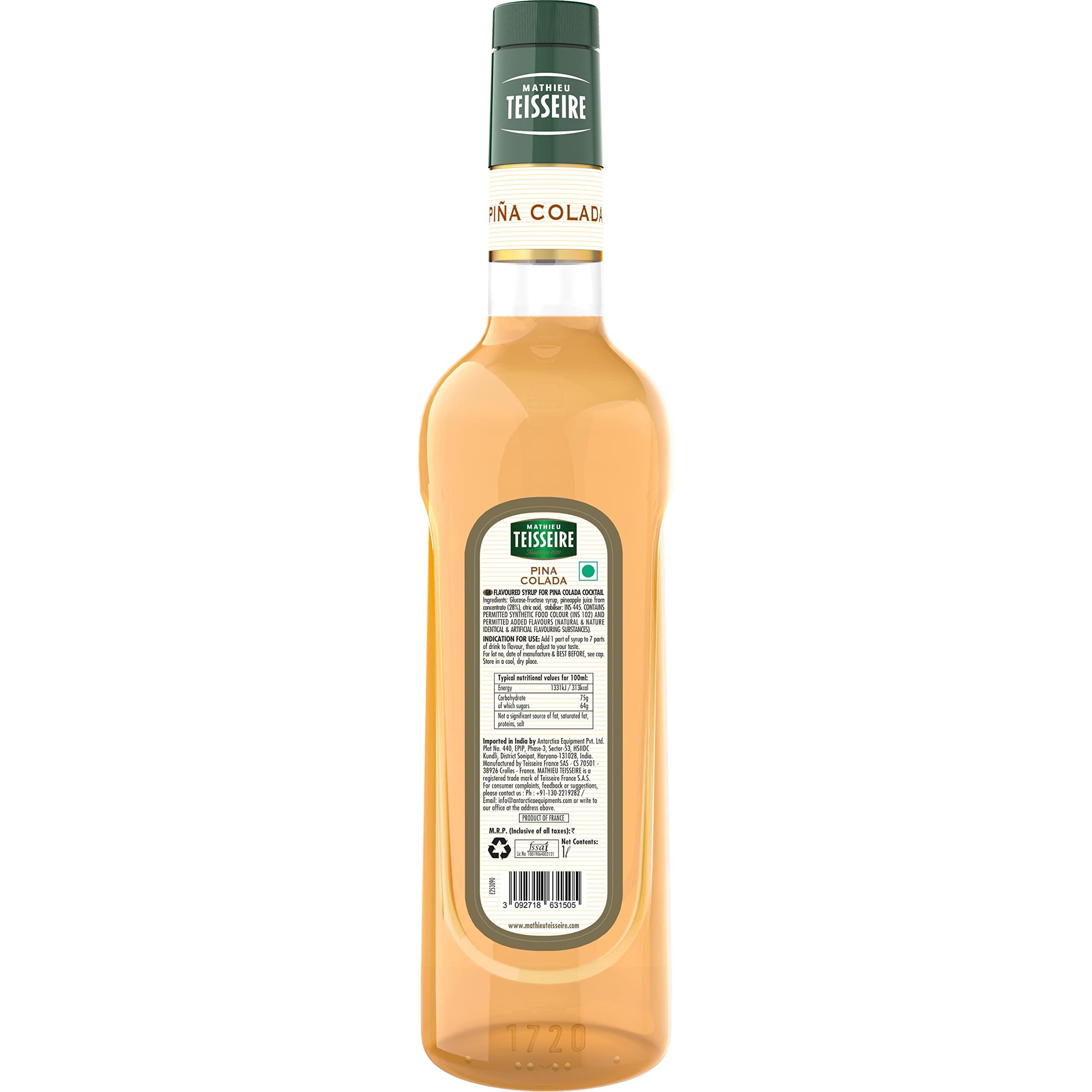Mathieu Teisseire Mathieu Teisseire Pina Colada Syrup, 33.81 fl oz 1000 ml