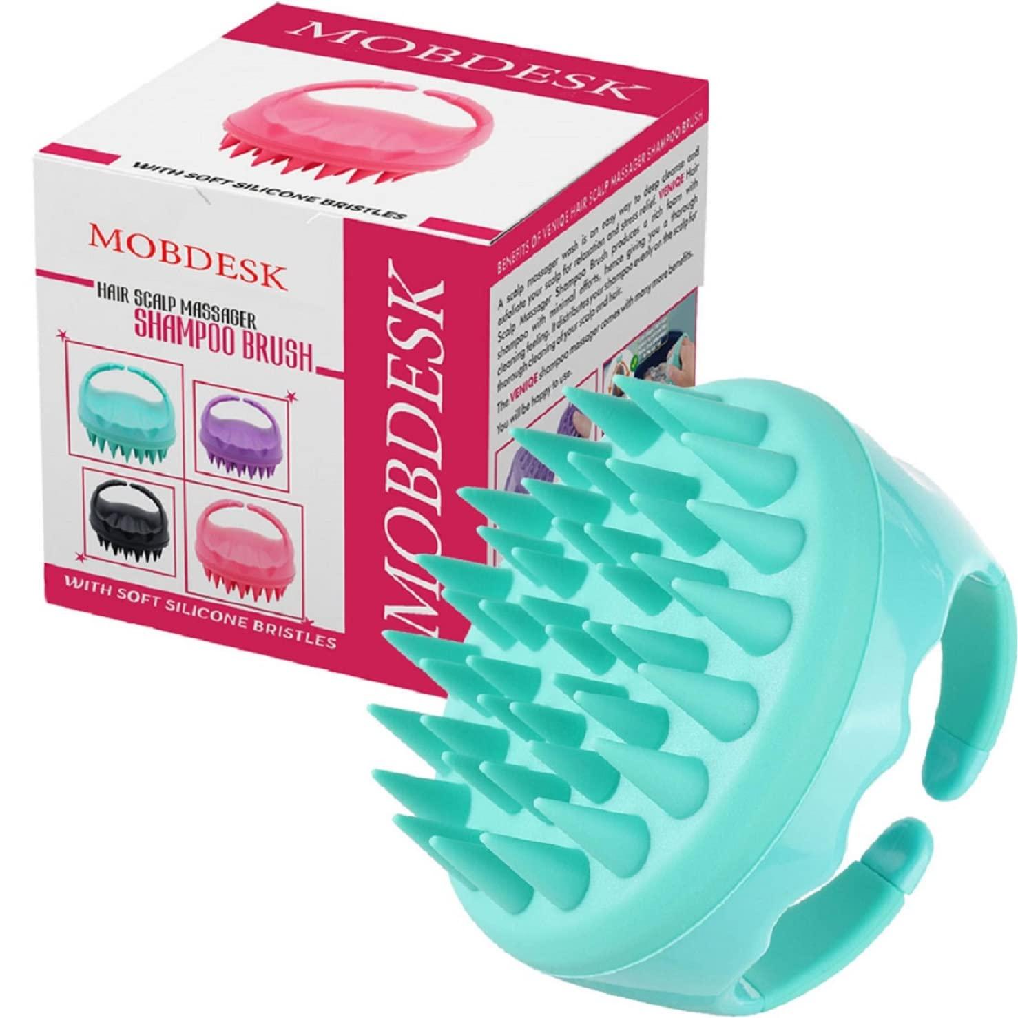 MOBDESK MOBDESK Hair Care Thermal Head Spa Cap & Hair Massager Treatment With Nourishing Heating Cap Hair Spa Steamer Hair Shampoo Brush Silicone|Massager For Hair Growth Head Massager Steamer - 4764