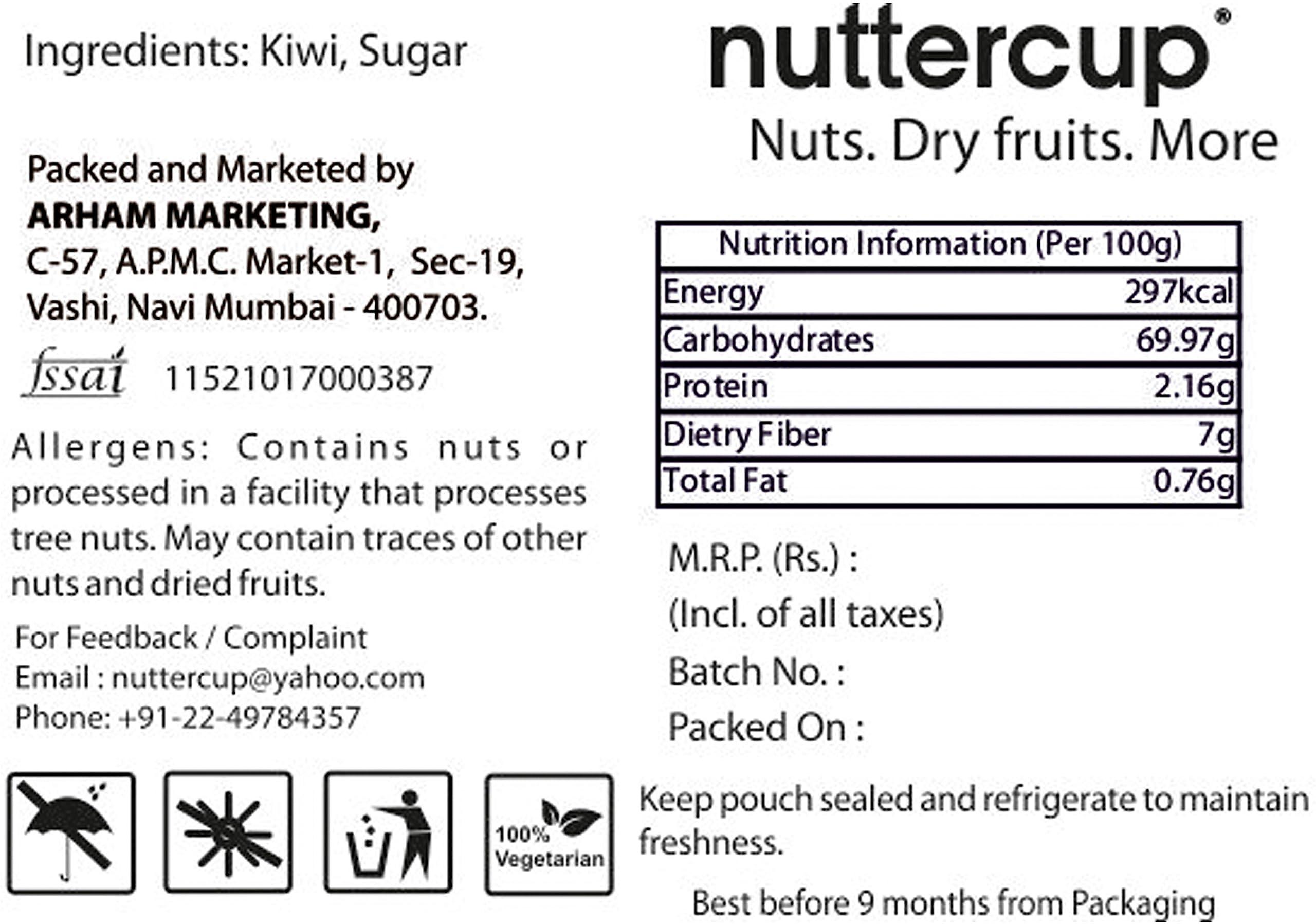nuttercup nuttercup Dried Kiwi Fruit | 200gms | Pack of 2