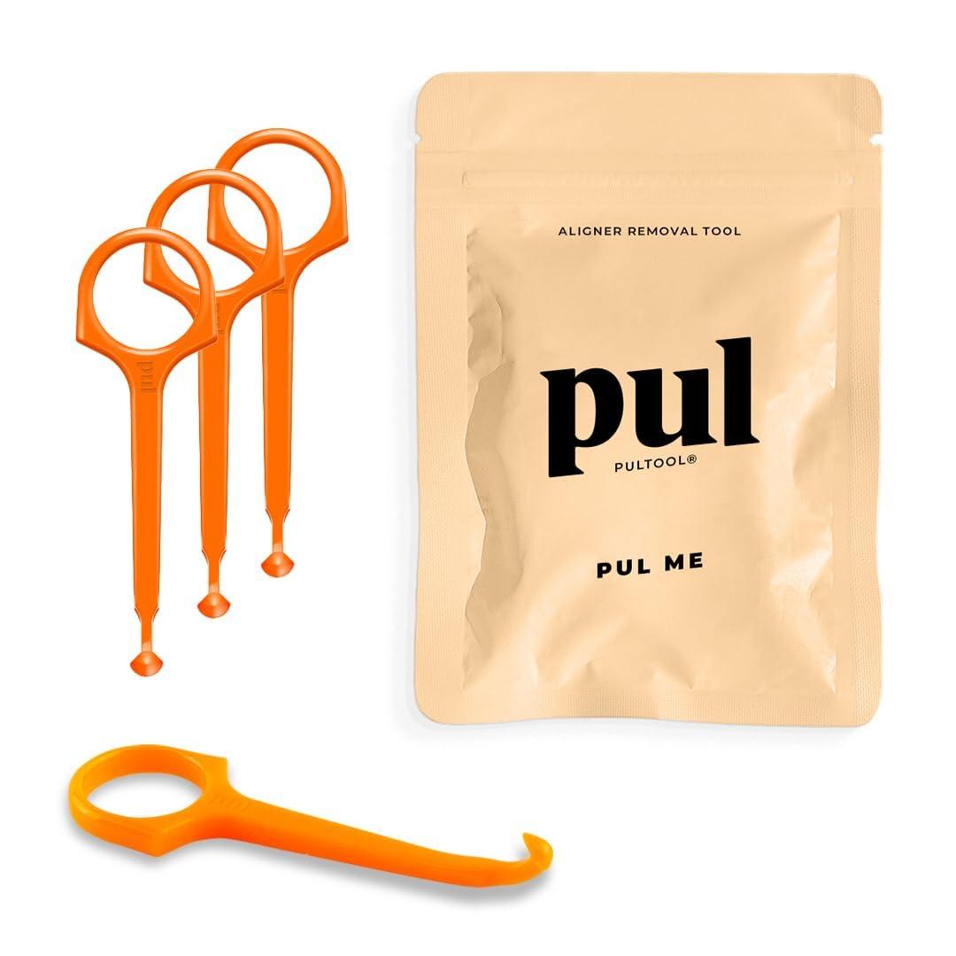 The Pultool Clear Aligner Removal Tool for Invisalign Removable Braces by The Pultool (Orange)