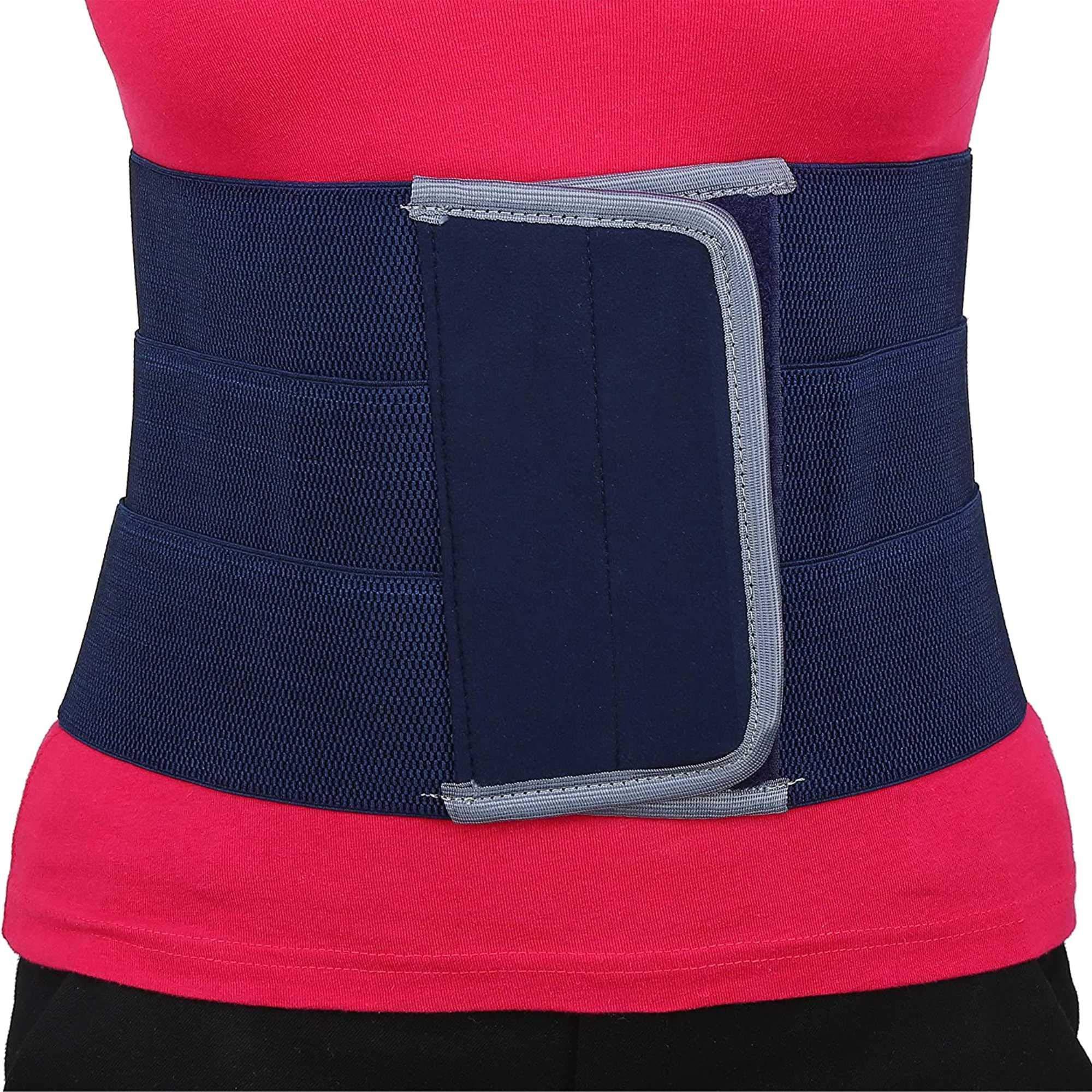 HINMIN HINMIN abdominal belt after delivery for tummy reduction, Lumbo Sacral, Lower Back Brace provides Back Pain Relief - Breathable Belt for Men and Women keeps your Spine Straight (S)