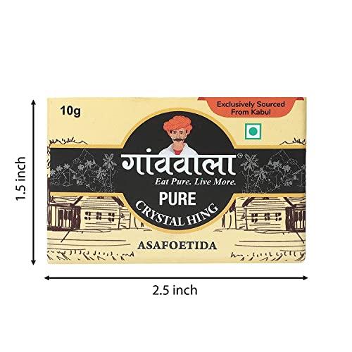 Gaonvala Gaonvala Pure Crystal Hing | Strong Asafoetida (10 Gram ) Each (Pack of 6)