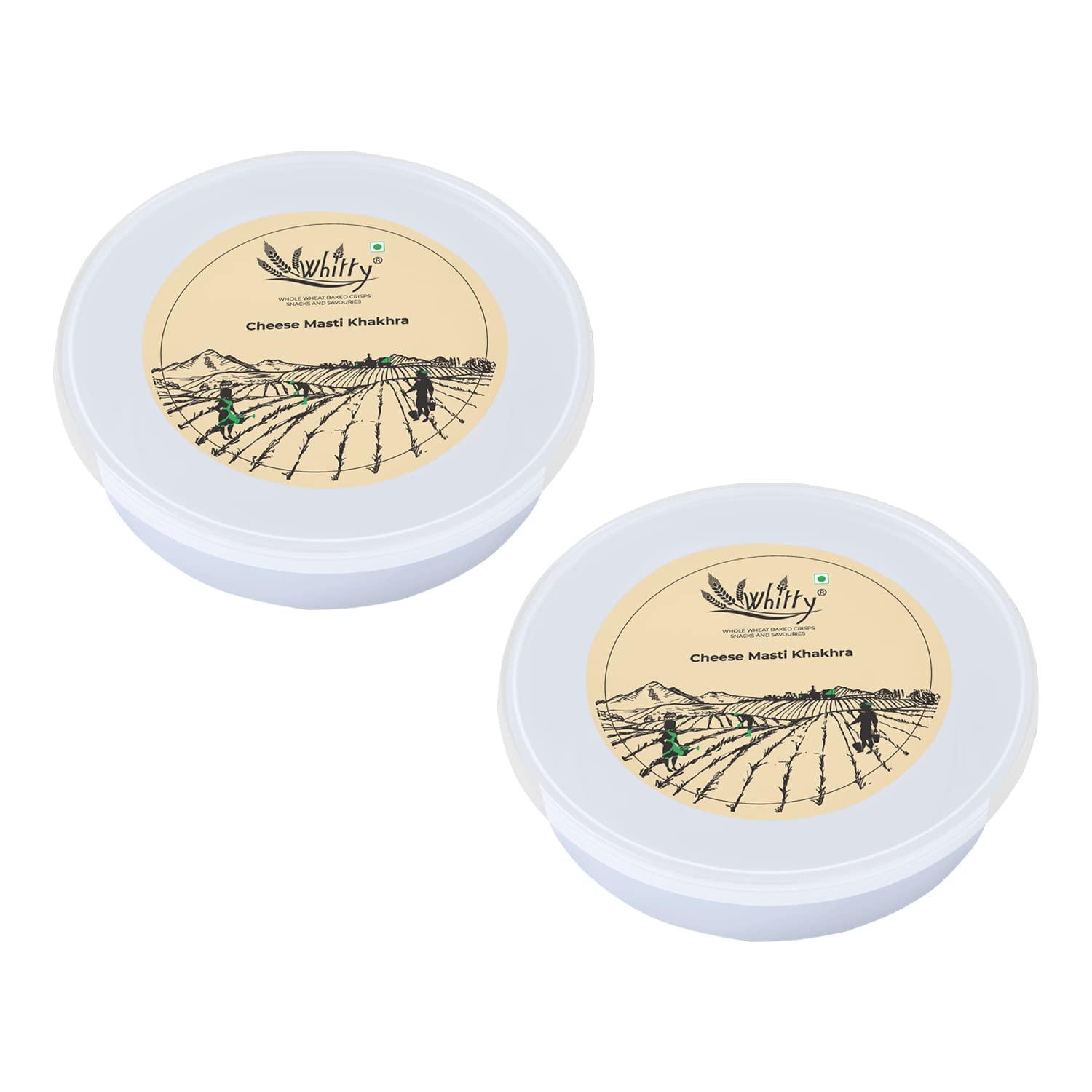 Whitty Whitty -Crisps Khakhra ready to Eat Indian Snacks (Combo Pack) (Cheese, Pack of 2)
