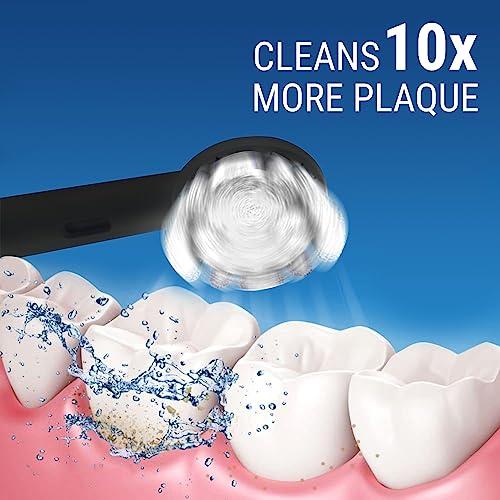 Ant Esports Ant Esports Alpha 360 Oscillation Electric Toothbrush with 2 Brush Heads, Sonic Toothbrushes 28,000 VPM, IPX7, Ergonomic Designs, last long for 40days - Black