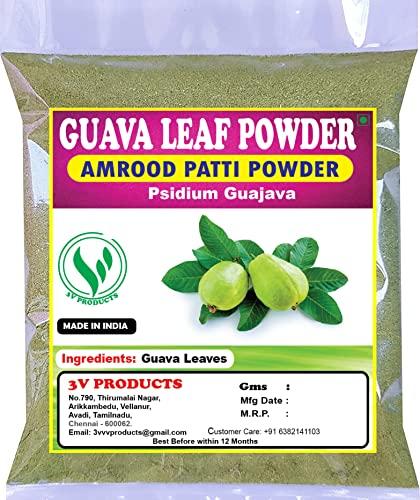 3V PRODUCTS 3V PRODUCTS: Guava Leaf Powder 400g | Amrood Patti | Koiya ilai | Psidium Guajava Powder for Tea, Juice, Milkshake, Cake, Body health & more