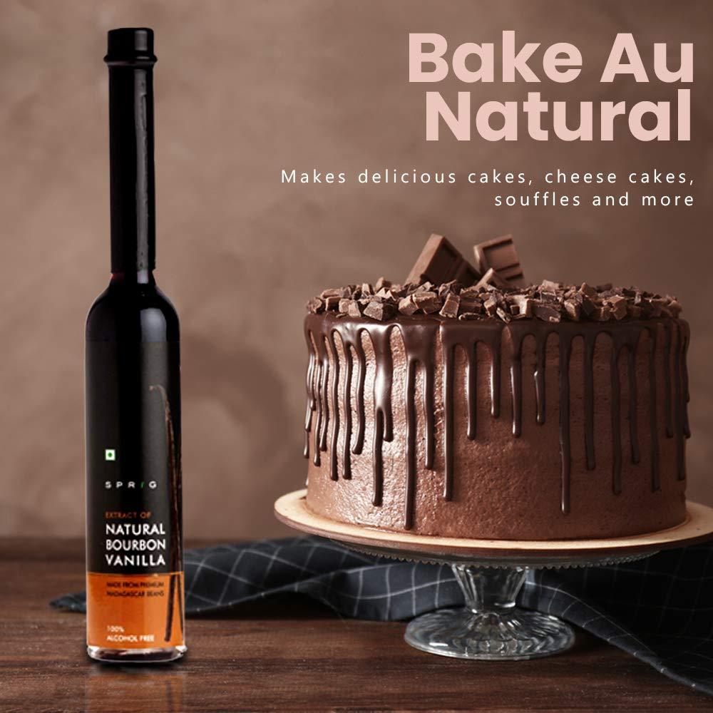 S P R I G Sprig All Natural Bourbon Vanilla Extract Bottle, 50 ml & Extract of Natural Bourbon Vanilla, 100 ml