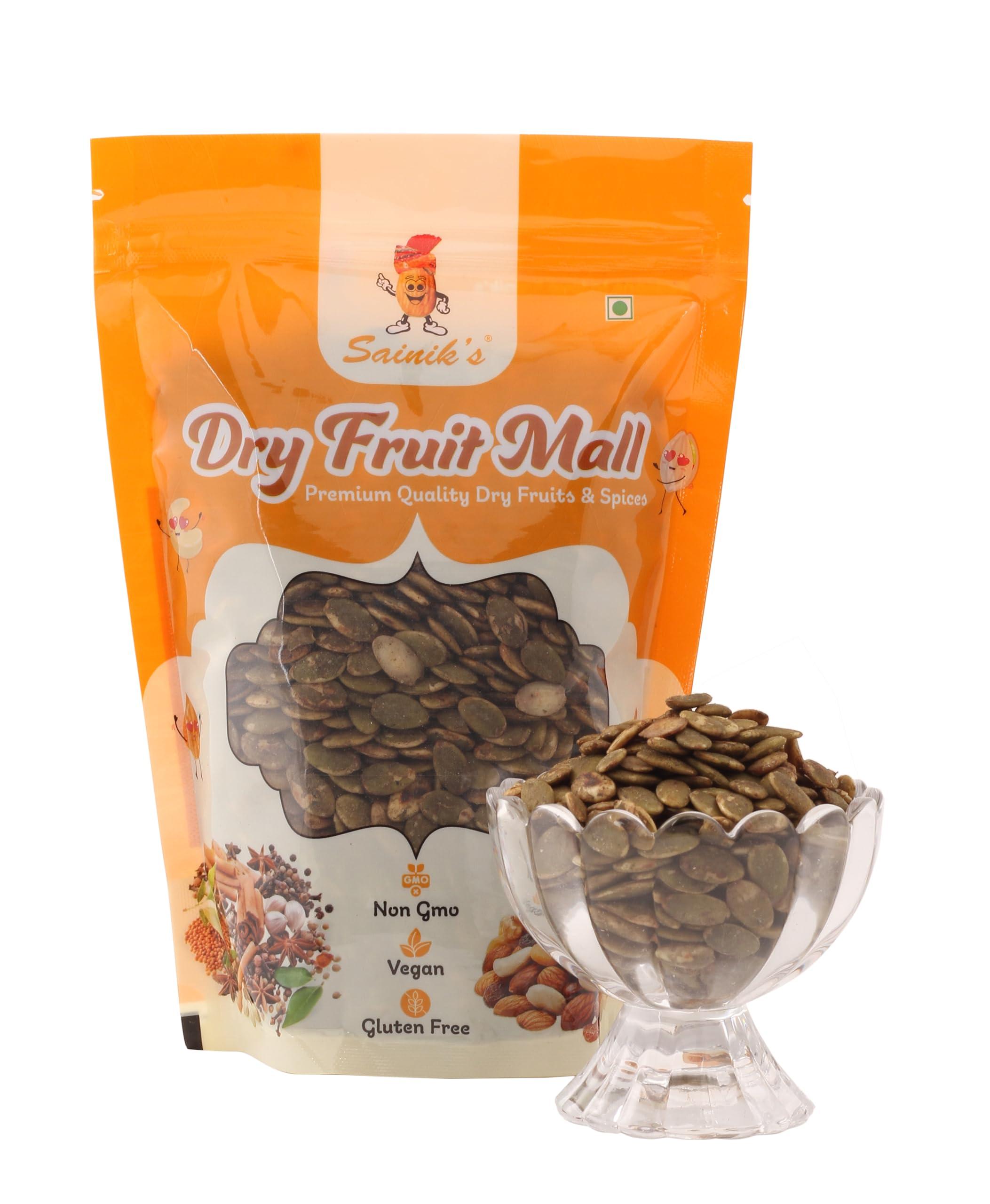 Sainik's Dry Fruit Mall Sainik's Dry Fruit Mall Roasted Salted Pumpkin Seeds / Roasted and Salted Pumpkin Seeds 500-GR