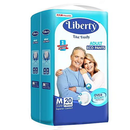Liberty Liberty Premium Adult Diaper Pants Unisex, Medium 3x10 Pcs, Waist Size (61 & Liberty Eco Adult Diaper Pants Unisex, Medium