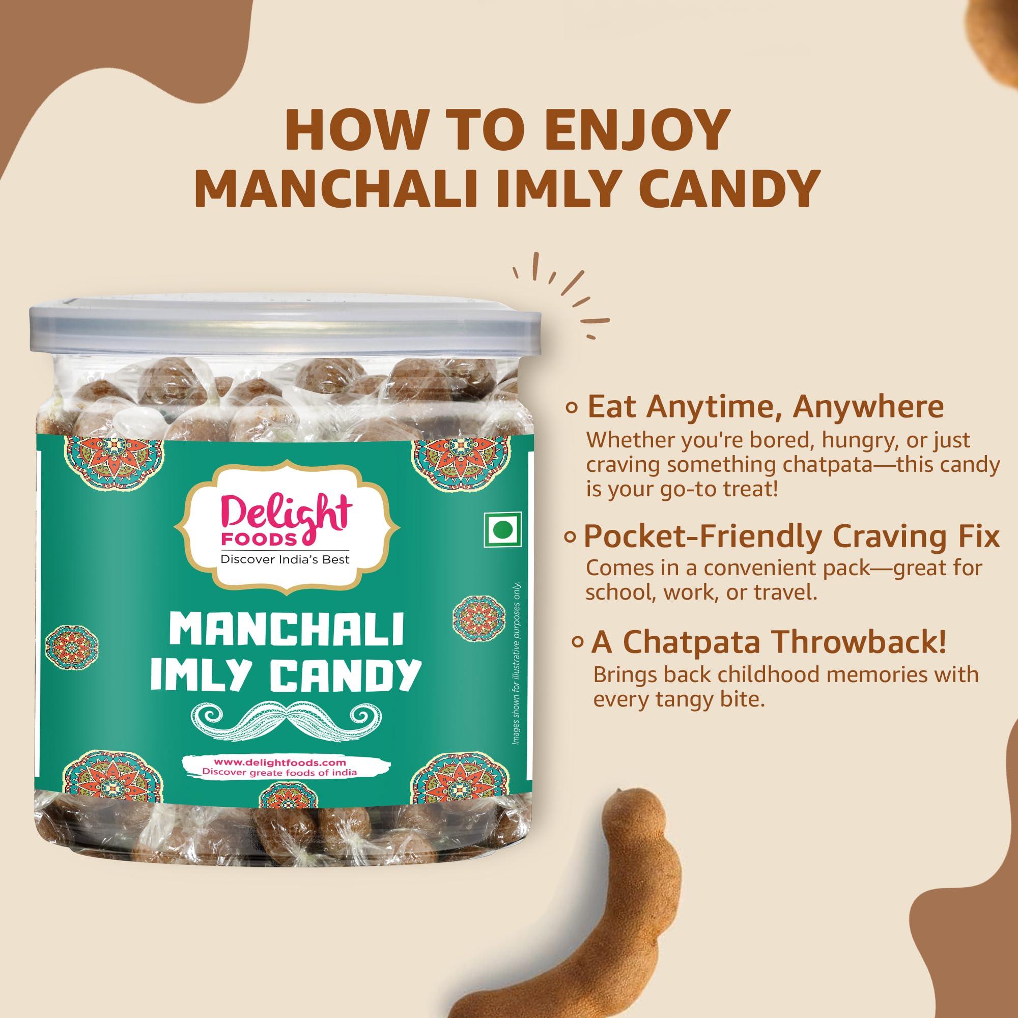 Delight Foods Delight Foods Manchali Imli (Tamarind) Candy - 300g, Traditional Churans, Mukhwas & Paan - Hygienically Packed -