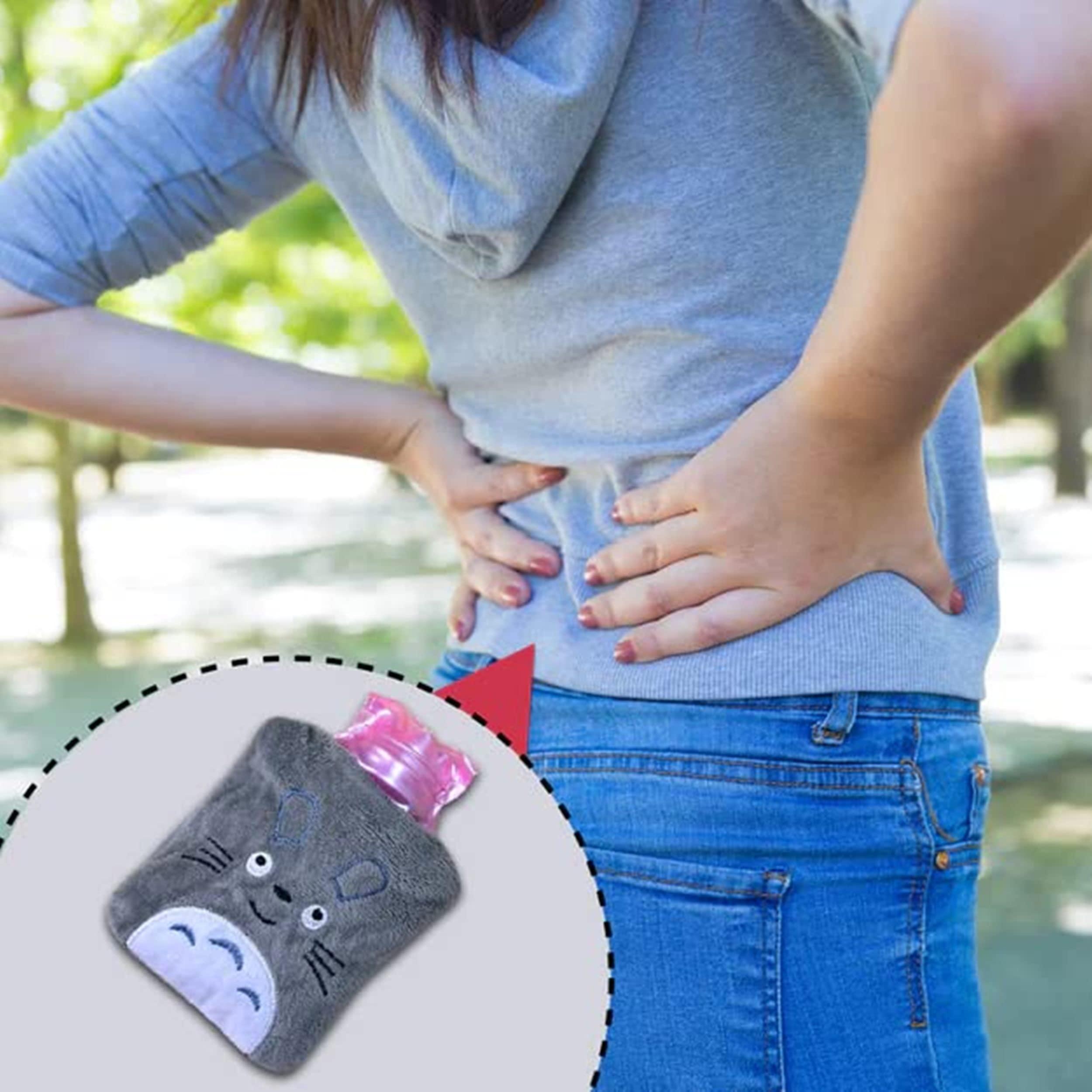 M\'BEAUTY M\'BEAUTY TOTORO CARTOON HOT WATER BAG SMALL HOT WATER BAG WITH COVER FOR PAIN RELIEF, NECK, SHOULDER PAIN AND HAND, FEET WARMER, MENSTRUAL CRAMPS.