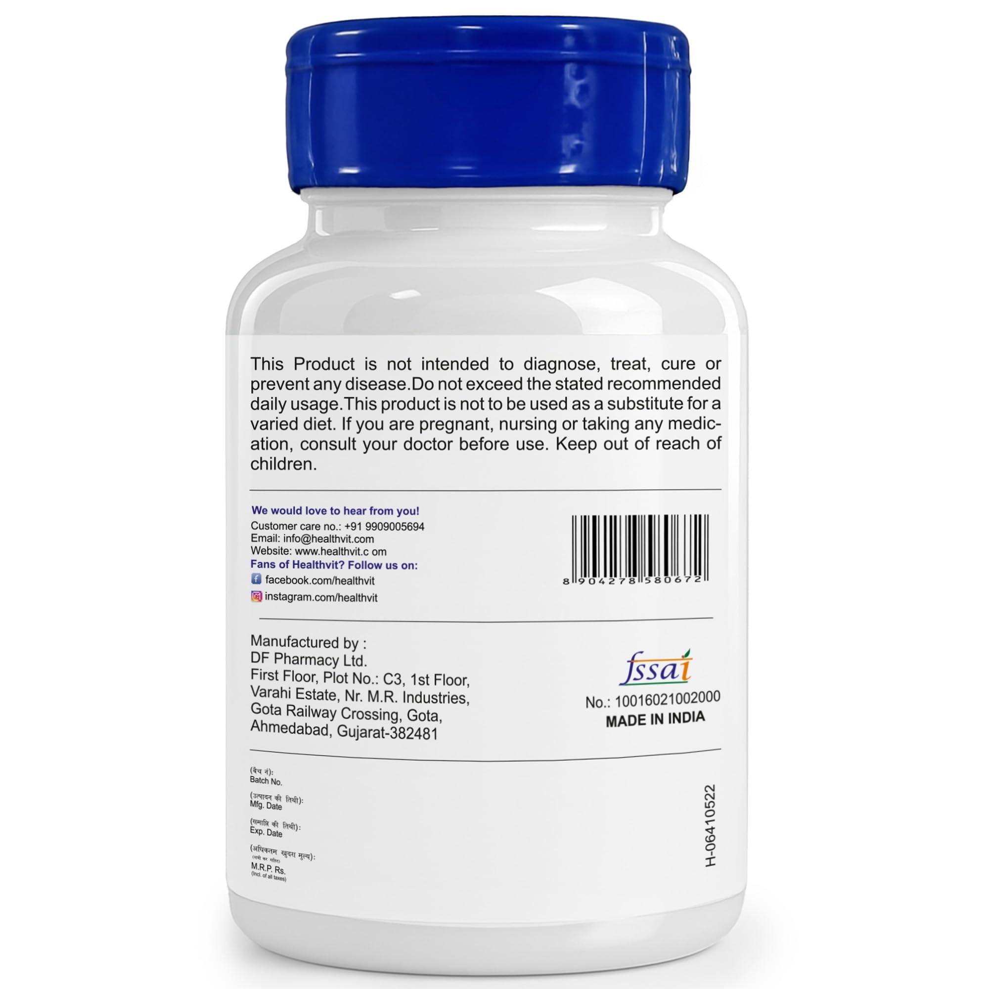 HealthVit Healthvit Ginlife Korean Ginseng Extract 500 mg - 60 Capsules