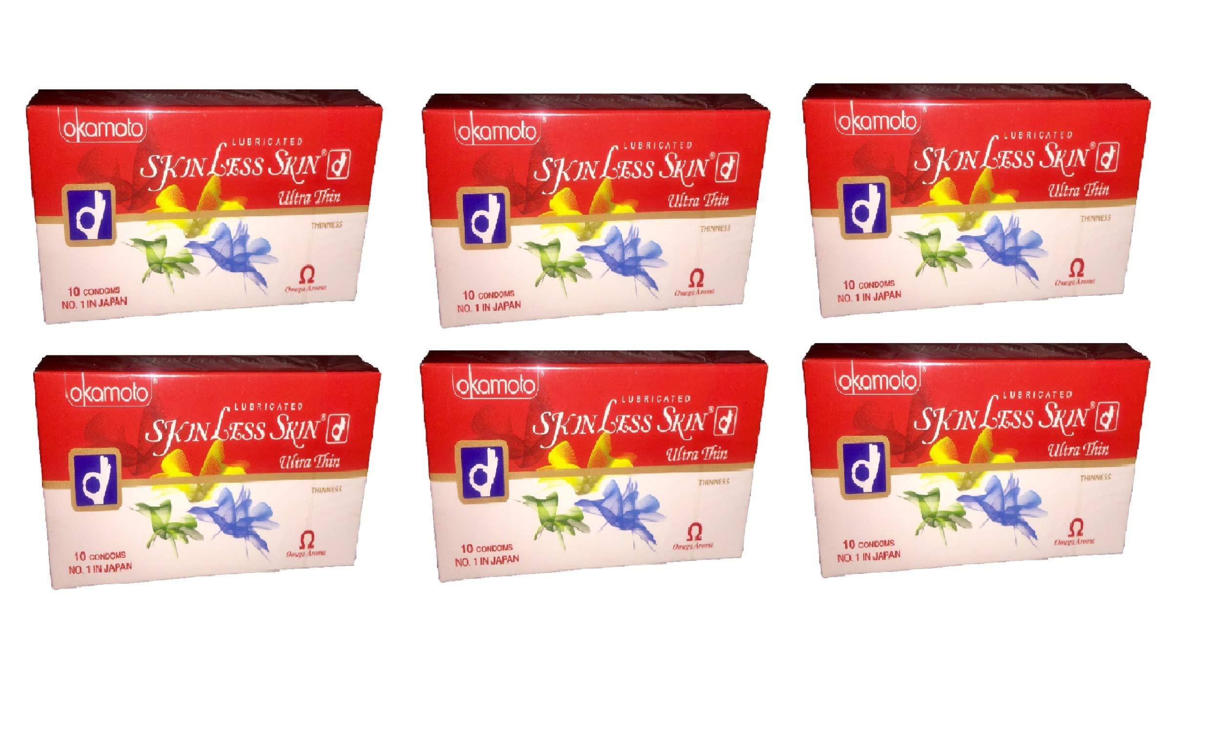 okatomo okamoto Skinless Skin ULTRA THIN Condom (Omega Aroma) (60S)