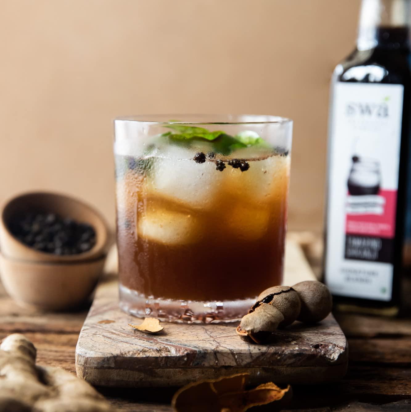 Swa Artisanal Syrups Swa Artisanal Syrups - Jamun Kala Khatta, 100% Natural, Liquid, 250Ml Makes 10-15 Drinks, Syrup For Cocktails/Mocktails/Lemonades/Ice Gola/Craft Coffee