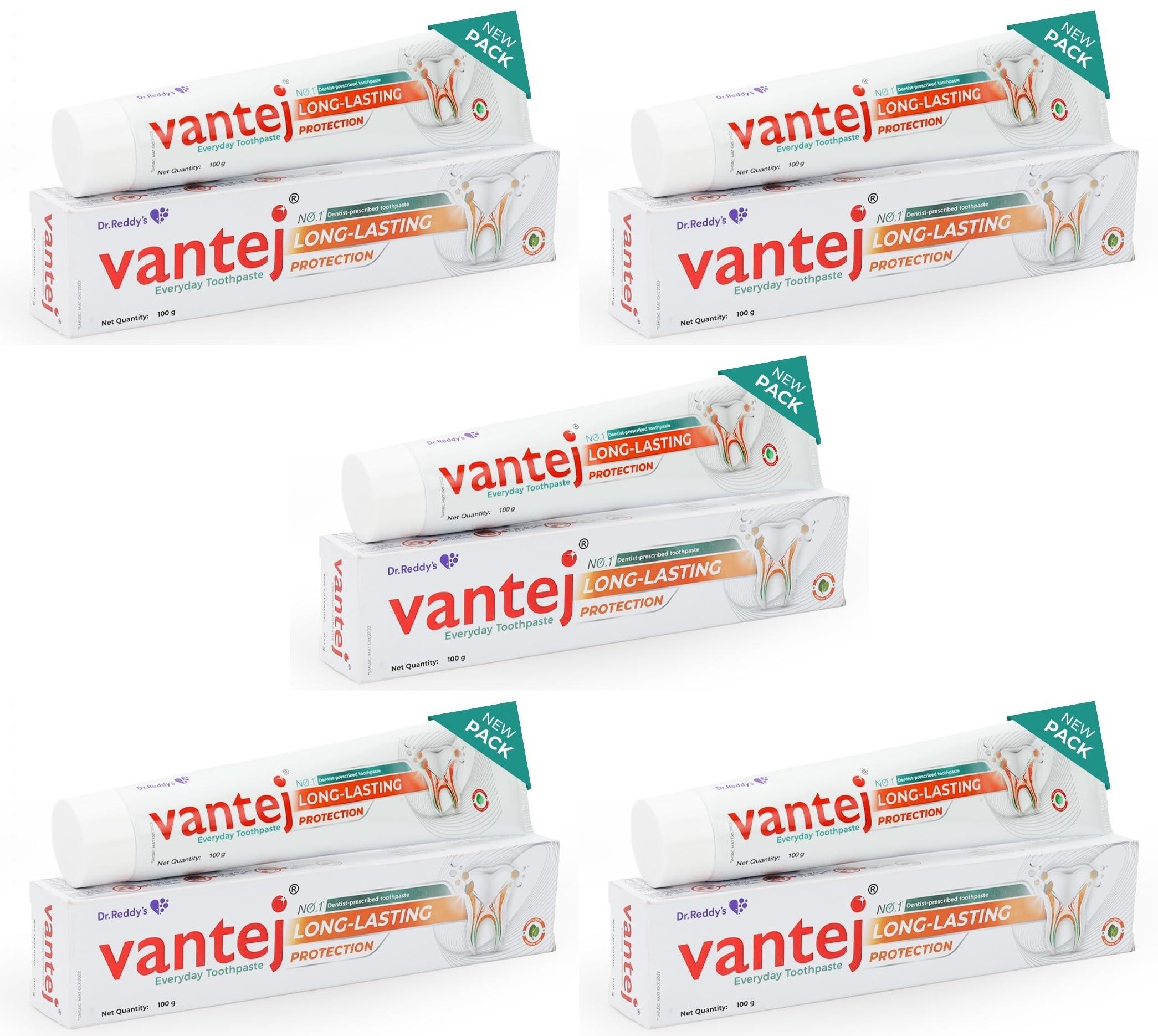 Vantej Vantej Tooth Sensitivity Toothpaste - 100g, White x Pack of 5